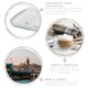 image 2 of LAV Cozy Glass Espresso Saucers - 12.5cm - Pack of 6 Clear