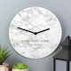 image 5 of Personalised Marble Effect Wooden Clock