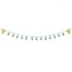 image 1 of Happy Birthday Racing Trophy Cups Pennant Bunting Garland 2.5m