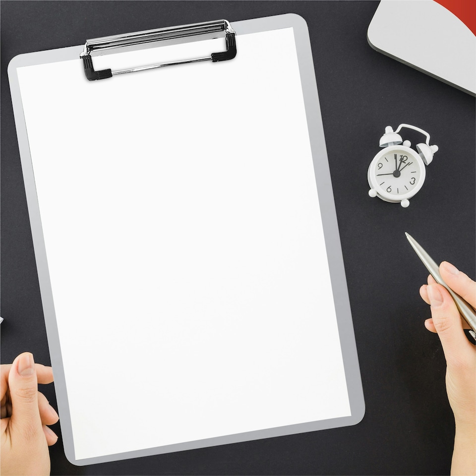 image 1 of Pack of 10 Janrax A4 Metal, Clip Boards - Aluminum Clipboard