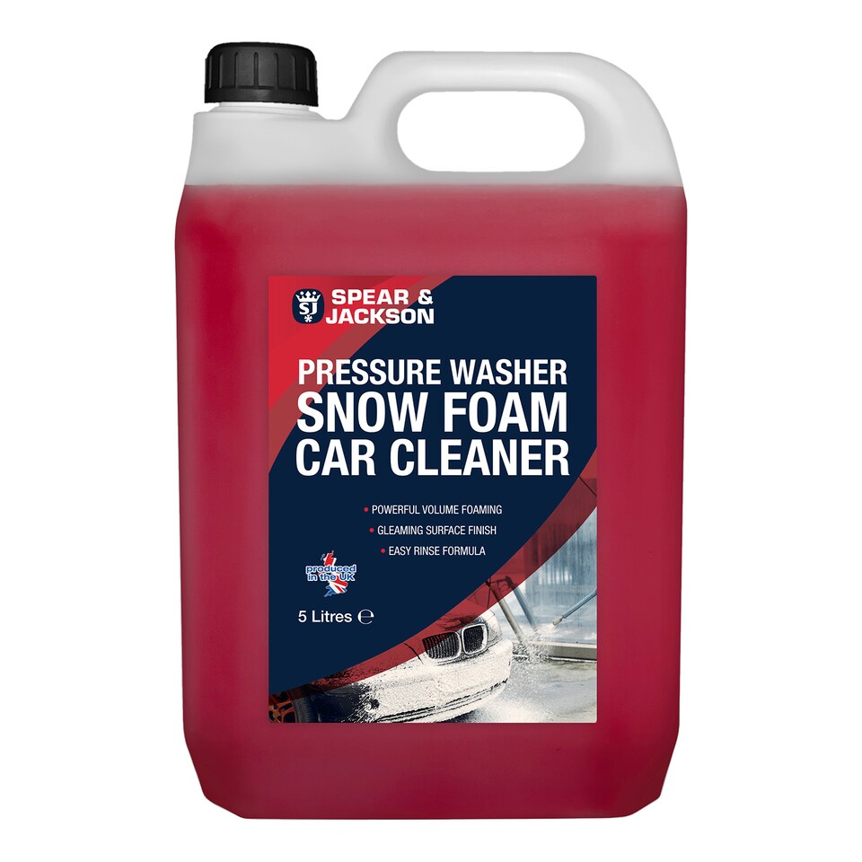 image 1 of Spear & Jackson Snow Foam Car Cleaner 5L - Cherry Concentrate