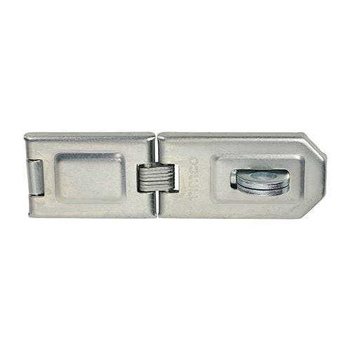Timco - Single Hinged Hasp & Staple - Zinc (Size 160mm - 1 Each)