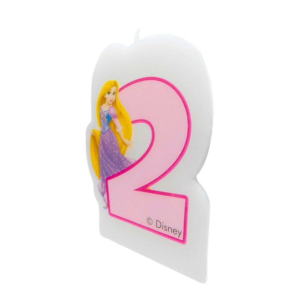 image 1 of Disney Princess Number 2 Rapunzel Candle - Multicoloured - One Size