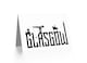 image 2 of Glasgow Typography Silhouettes Scottish Scotland Card