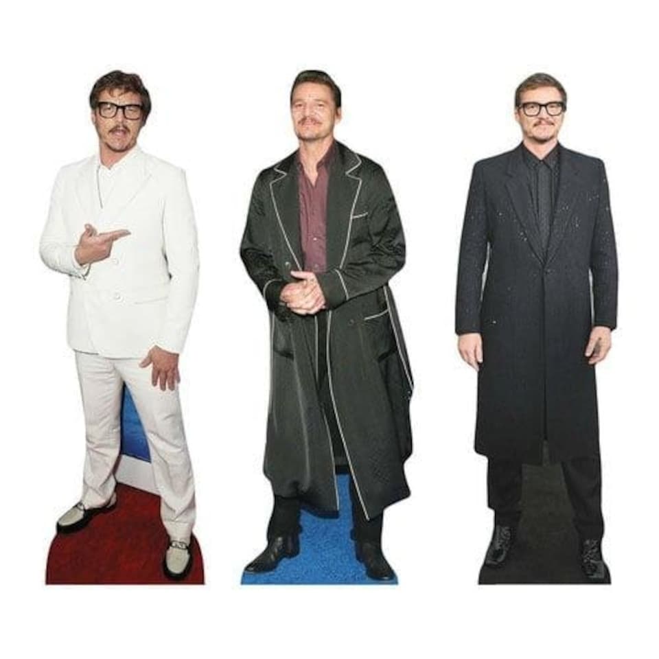image 1 of Pedro Pascal Table Top Cardboard Cutouts - Pack of 3