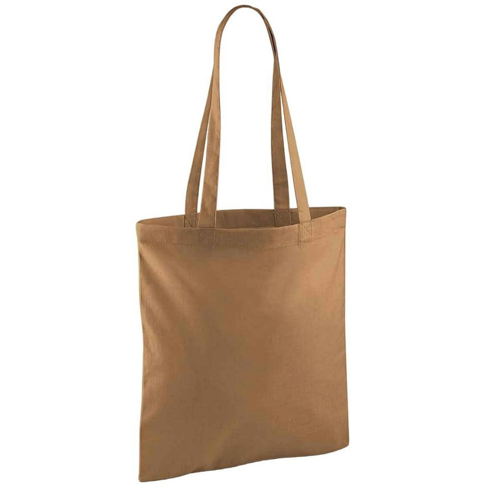 image 1 of Westford Mill Bag For Life Long Handle Tote Bag - Caramel - One Size Brown