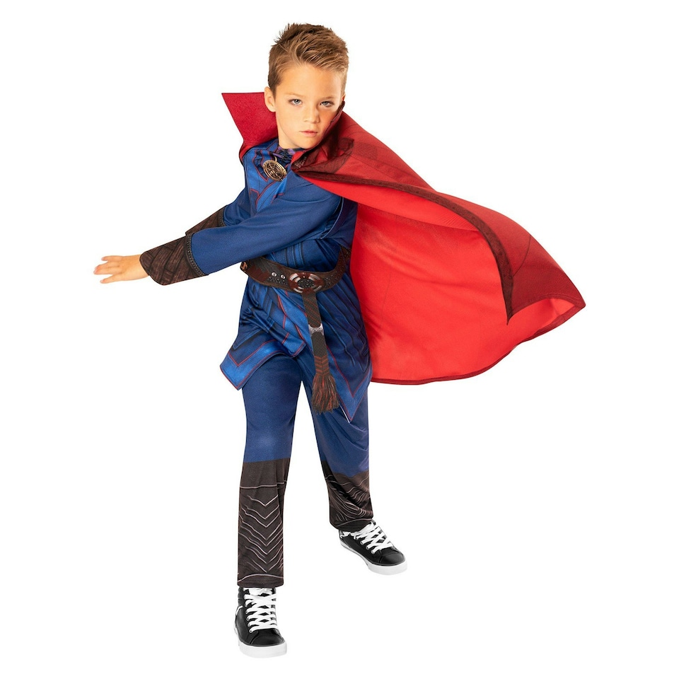 image 1 of Doctor Strange Boys Deluxe Costume - Blue/Red/Brown - 3-4 Years 3