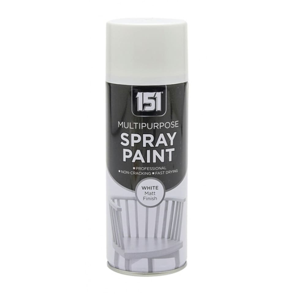 image 1 of 151 Multipurpose White Matt Spray Paint 400ml
