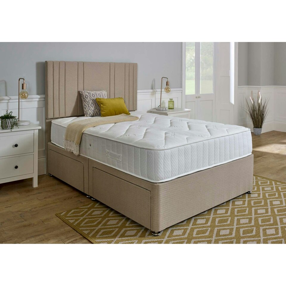 Midsummer 1500 Pocket Sprung Medium Firm Mattress 25cm Small Double White | Small Double