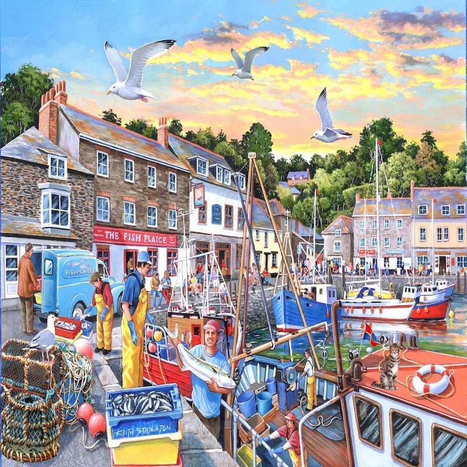 image 1 of No. 26 - Catch of the Day 1000 Piece Jigsaw Puzzle
