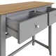 image 5 of Taberno 2 Drawer Dressing Table Dove Grey Grey
