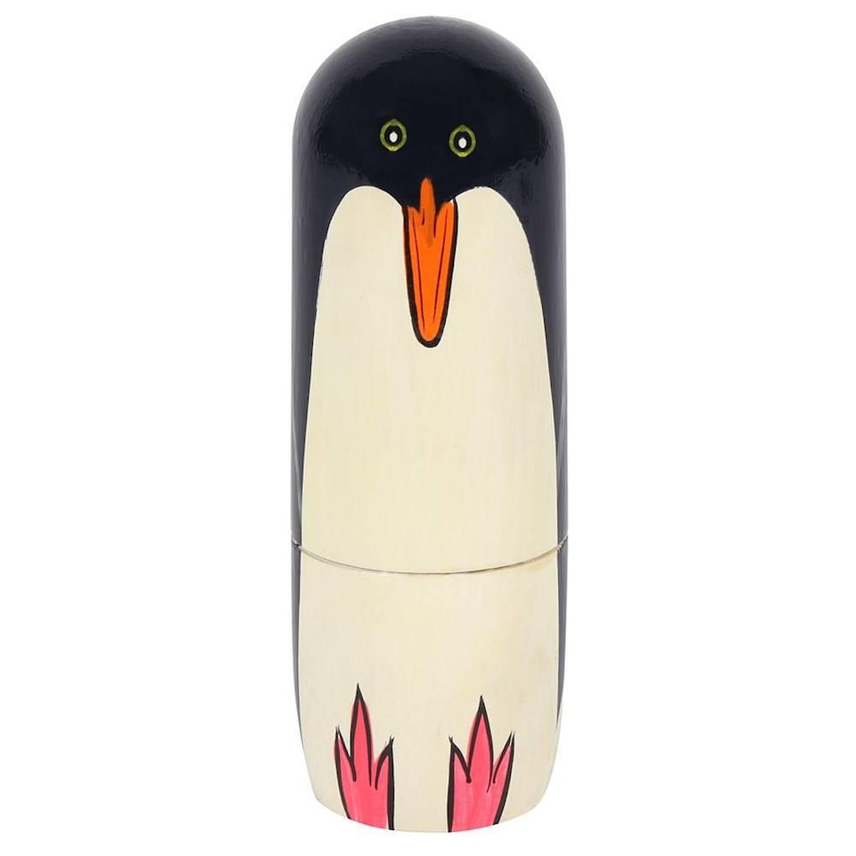image 1 of Something Different Penguin Russian Dolls (Set Of 5) | Multi | Multicoloured | One Size | 1