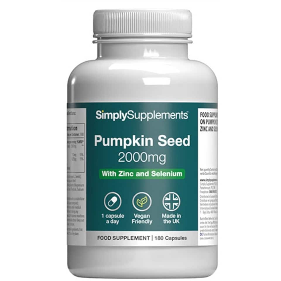 image 1 of Pumpkin Seed Capsules 2,000mg - 180 Capsules