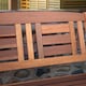 image 4 of Hawkshead 2 Seater Outdoor Wooden Garden Patio Bench | Brown | Brown