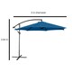 image 4 of JSH Apollo Banana Cantilever Parasol with Built in LED Lights for Garden Patio Sunshade - Navy Blue