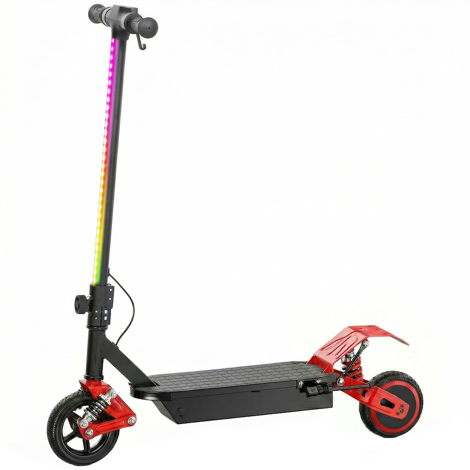 image 1 of AIYAPLAY Electric Scooter for Kids with LCD Display, Up to 15 KM/H, Red | Red | Red and Black