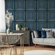 image 3 of World Of Wallpaper Forbidden Fruit Panel Wallpaper - Navy Blue/Gold - 10m x 53cm | Blue