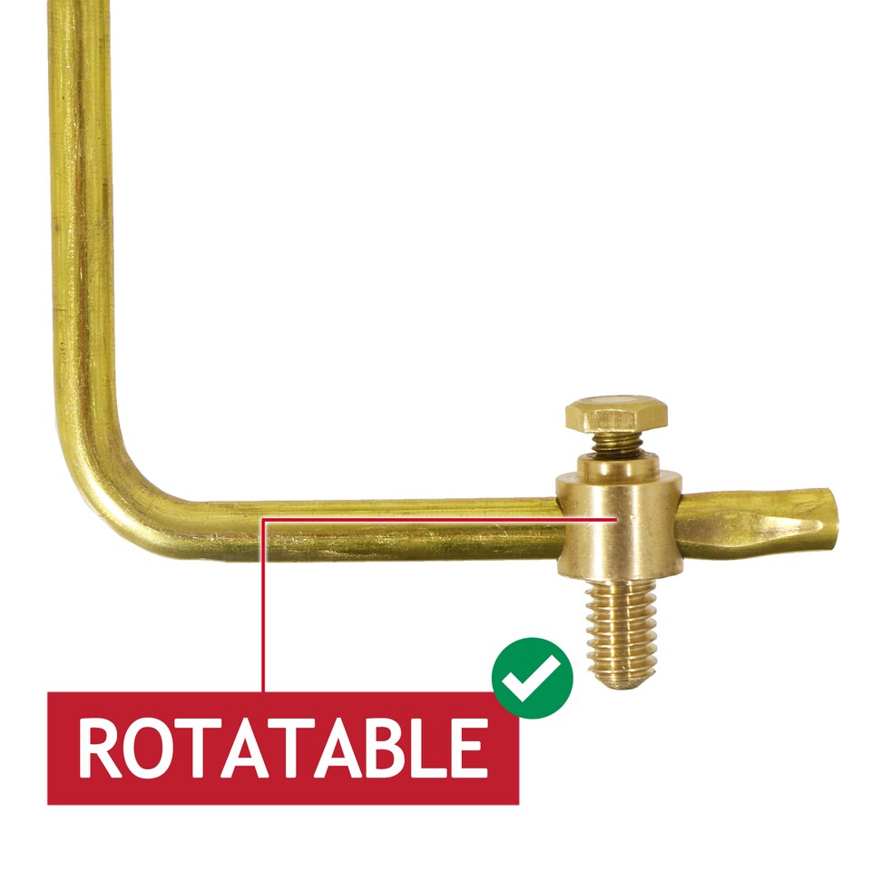 image 1 of SPARES2GO 1/2" Ball Valve Part 2 Low Pressure Side Entry Toilet Cistern BS1212/2 Ballcock Float Arm