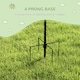 image 5 of Pawhut Bird Feeding Station Kit Wild Bird Feeder Pole w/ 6 Hooks 4 Prong Bases