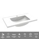 image 4 of AICA 800mm Wall Mounted Bathroom Vanity Unit With Ceramic Basin,2 Soft Close Drawers for Storage,White,Flat packed