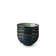 image 1 of Scandi Home Set of Four Stavanger 15cm Blue Artisan Glaze Ceramic Cereal Bowls Blue