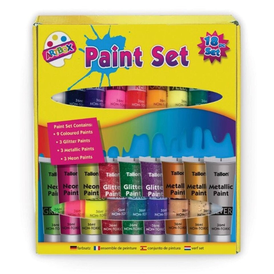 image 1 of Pack of 18 18x36ml Craft Paint Set
