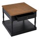 image 3 of Interiors by Premier 1 Drawer Black Coffee Table Black