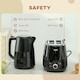 image 6 of HOMCOM 1.7L Fast Boil Electric Kettle and 2 Slice Water Toaster Set, Black