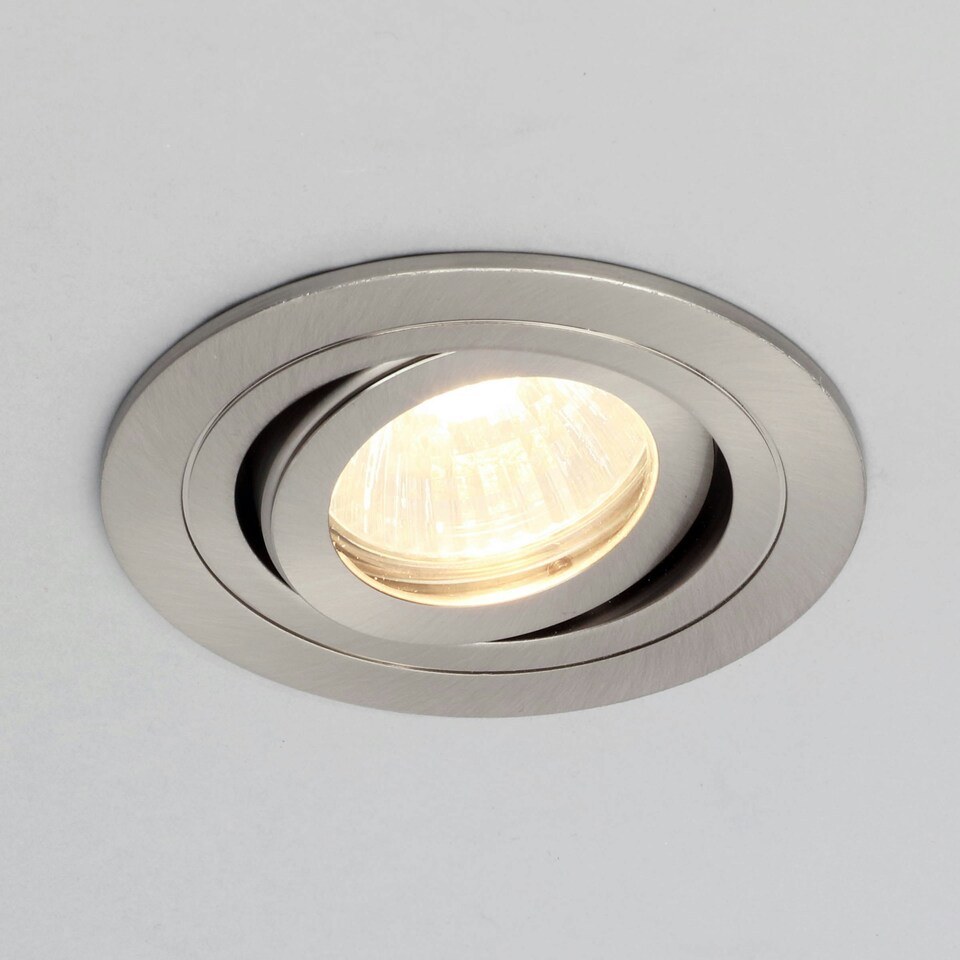 image 1 of BHS Fion Circular IP65 Tiltable Downlight | Silver | Satin Chrome | 1