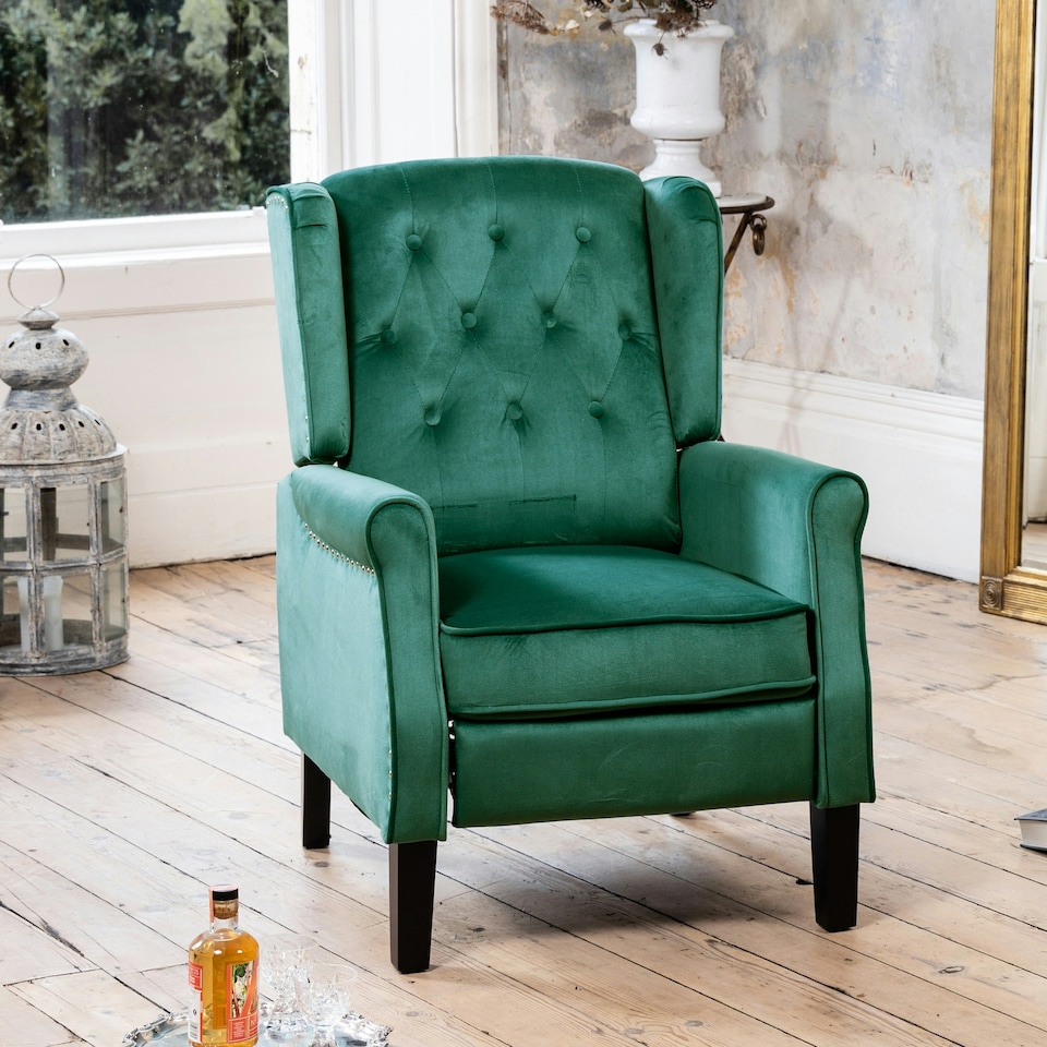 image 1 of Annapoli Recliner Armchair - Green