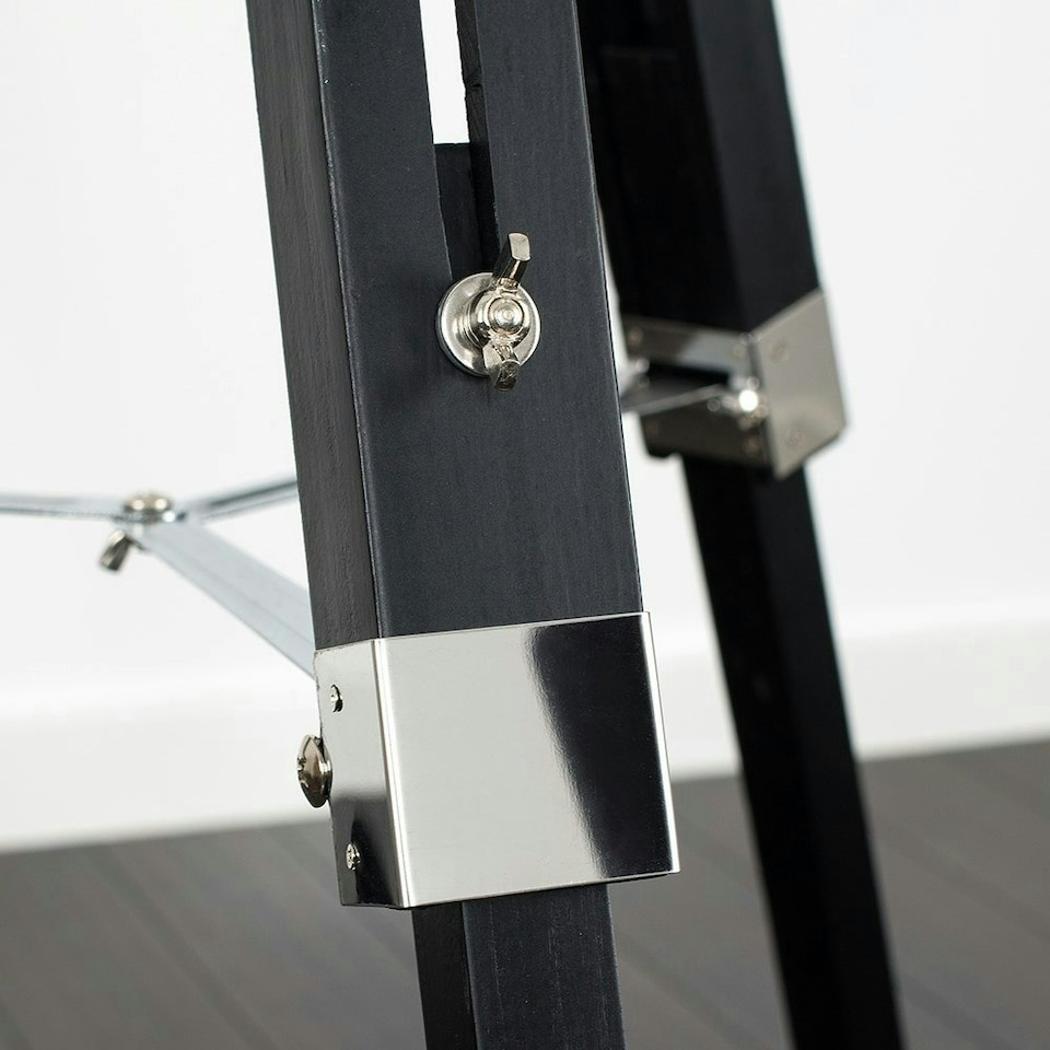 image 1 of ValueLights Clipper Tripod Black Floor Lamp