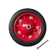 image 6 of Replacement 13" x 3" Puncture Proof / Solid Wheelbarrow Wheel With Axle