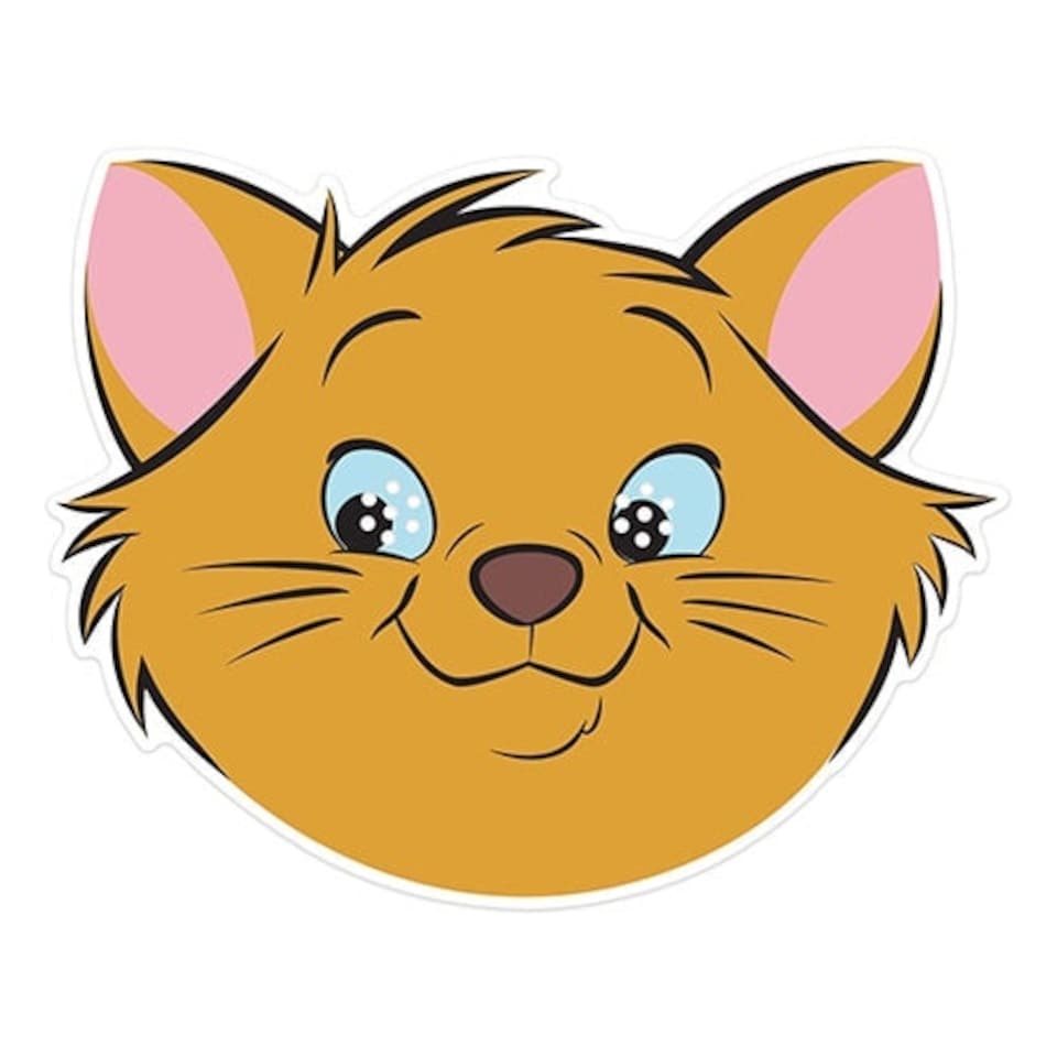 Toulouse The Aristocats Disney Cardboard Face Mask