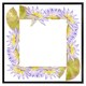 image 2 of Gold & purple flowers (Picture Frame) Brown | Oak | S