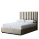 image 1 of Evangeline Divan Bed with Upholstered Headboard - Beige - Small Double / 4ft