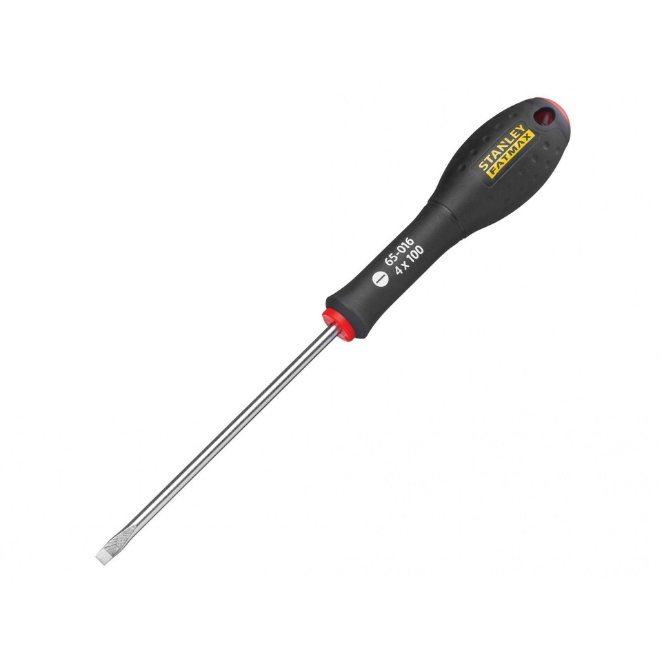 Stanley Hand Tools Fatmax Screwdriver, Flared Slotted - Multi Colour - 4.0mm x 100mm