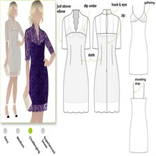 Style Arc Alisha Dress Paper Sewing Pattern – Women’s Dress, UK Sizes 18–30, Advanced