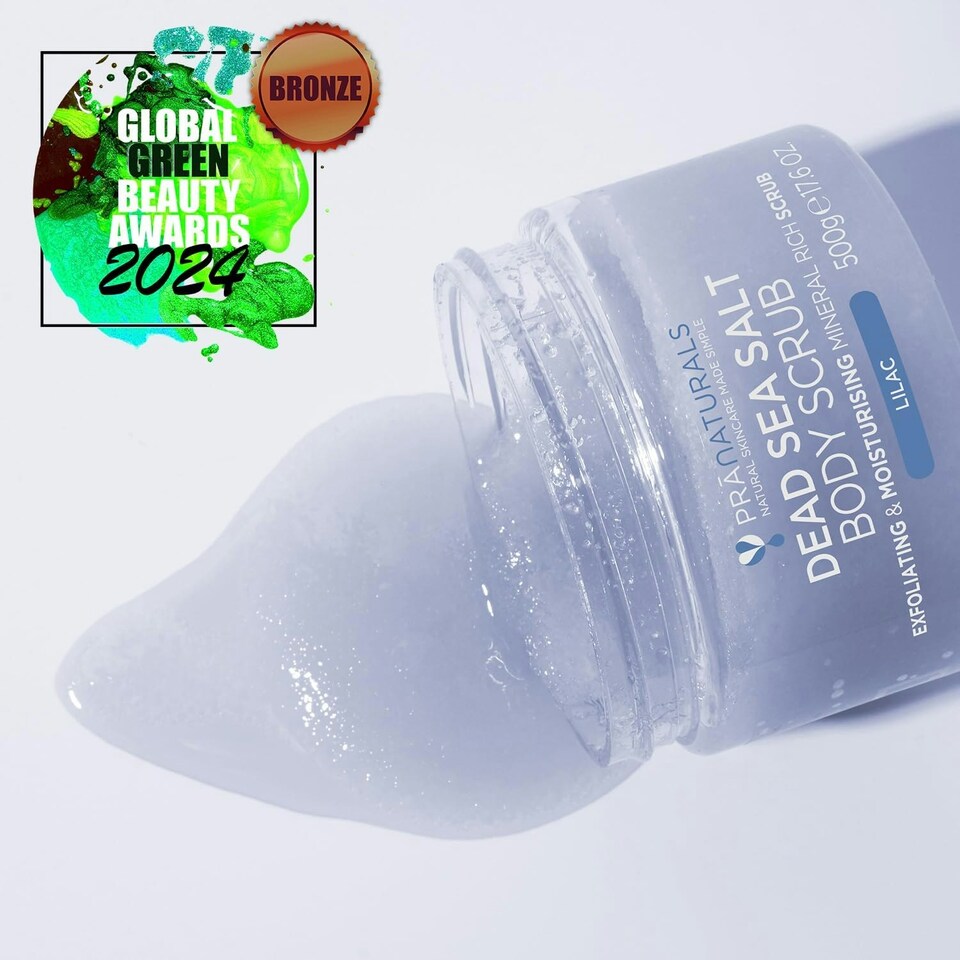 image 1 of PraNaturals Dead Sea Salt Body Scrub - Lilac 500g