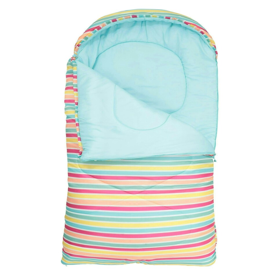 image 1 of Mountain Warehouse Kids Sleeping Bag 2 Season Camping Childrens Girls Boys Multi