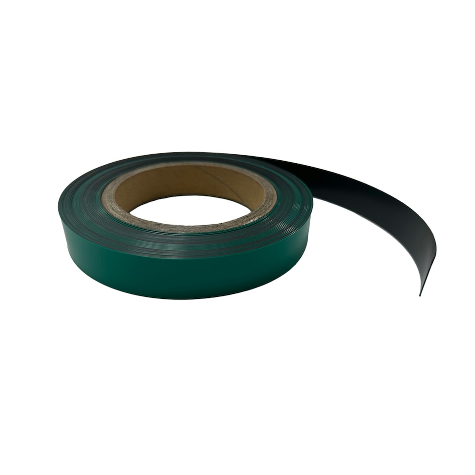 image 1 of 10m Green Magnetic Strip Roll with Dry Wipe Clean Finish