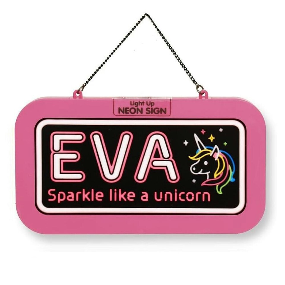 History & Heraldry Light Up Neon Name Sign - Eva