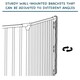 image 7 of Safetots Two Door Multi Panel Solution for Up and Down Staircases, White, 220cm of length, includes 2 Door Opening Panels