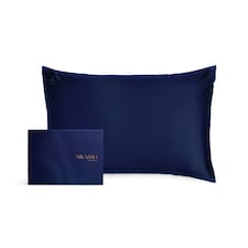 Silk Addict 100% Mulberry Silk Pillowcase – Navy | Blue | Standard | 1