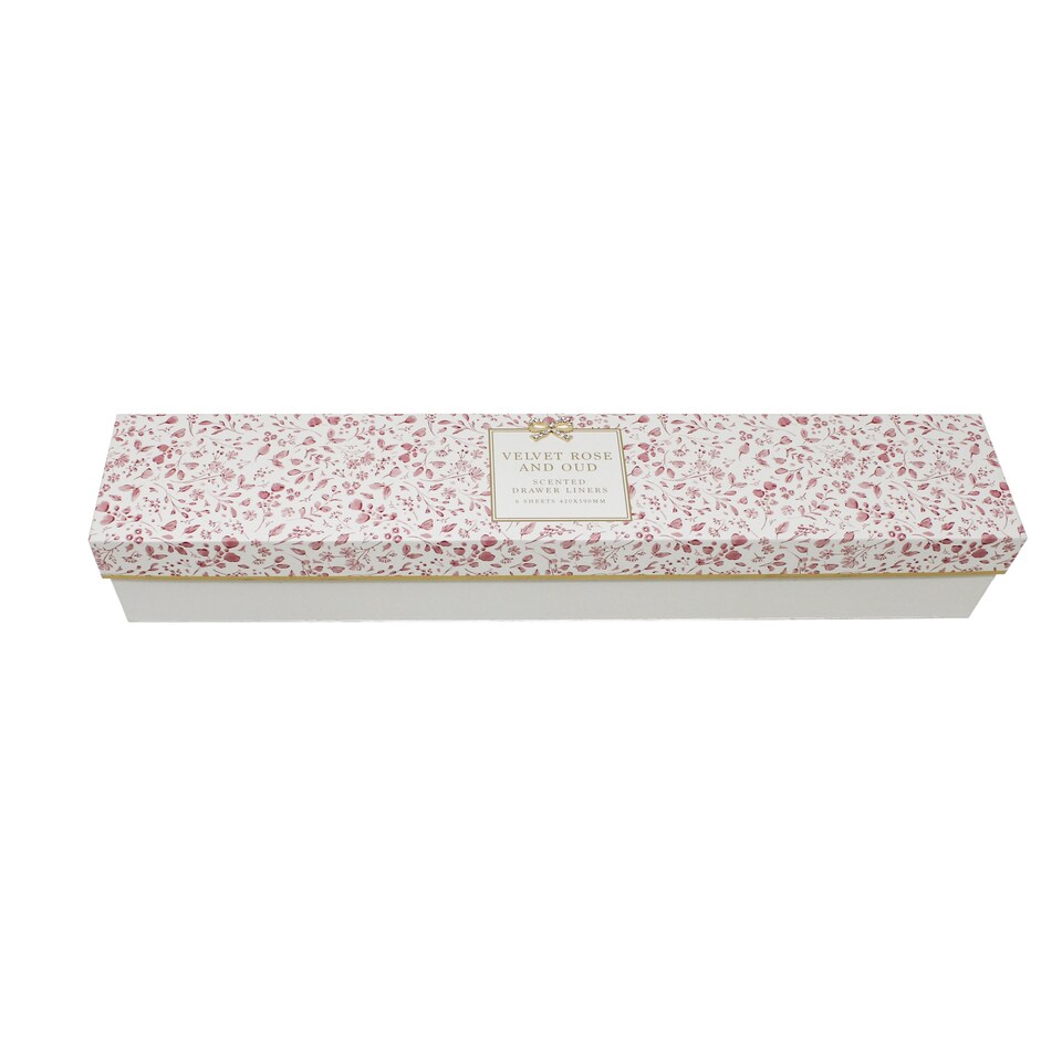 image 1 of Velvet Rose & Oud Scented Drawer Liners 6pcs 42cm x 59cm