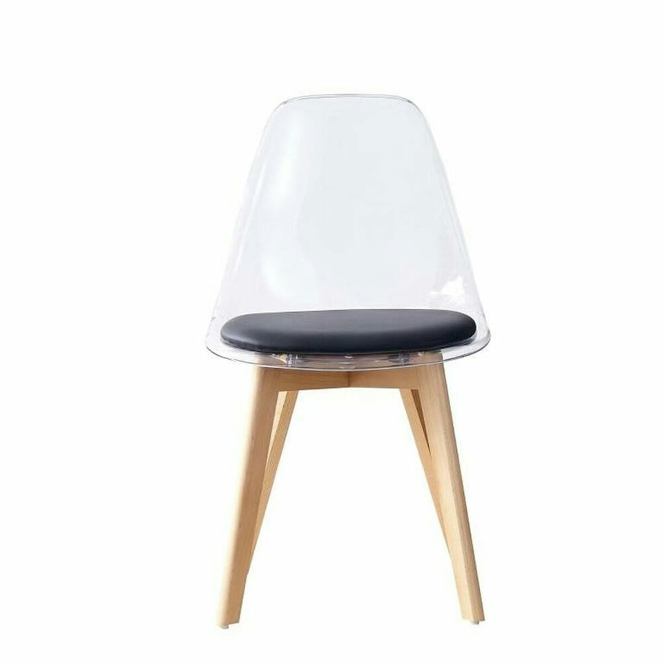 image 1 of Dining Chair DKD Home Decor Black Multicolour Natural 30 x 40 cm 54 x 47 x 81 cm Black