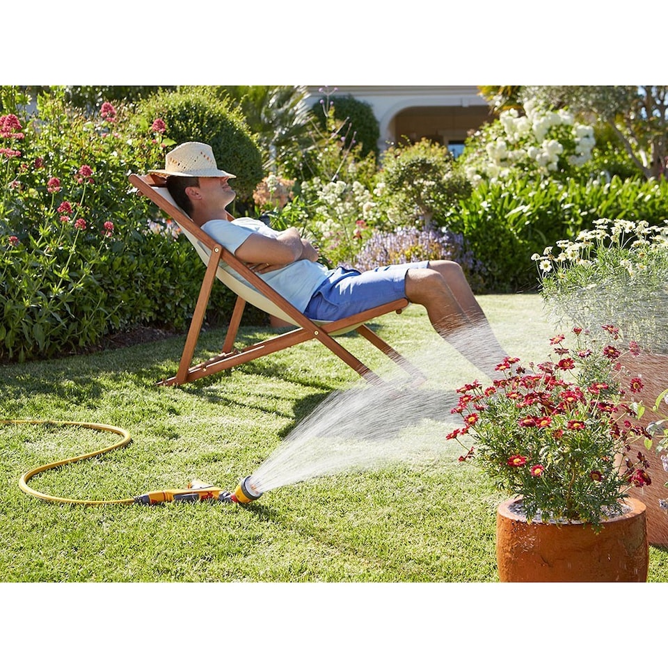 image 1 of Hozelock Ultra Twist Spray Hose And Sprinkler | Multi | Multicoloured | 1