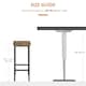 image 6 of HOMCOM Industrial Bar Stools Set of 2, Kitchen Bar Chairs Home Pub Rustic Brown