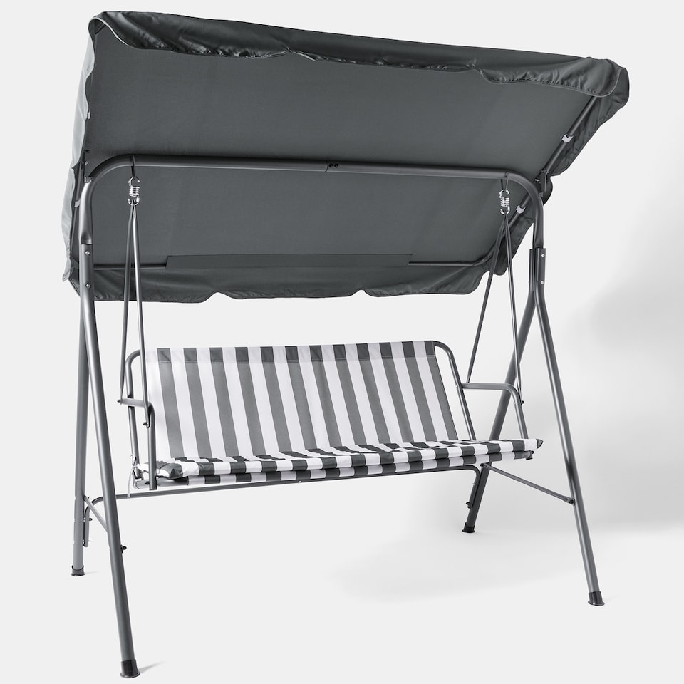 image 1 of OHS 3 Seater Garden Swing Bench Chair Outdoor Hanging Seat Sun Shade