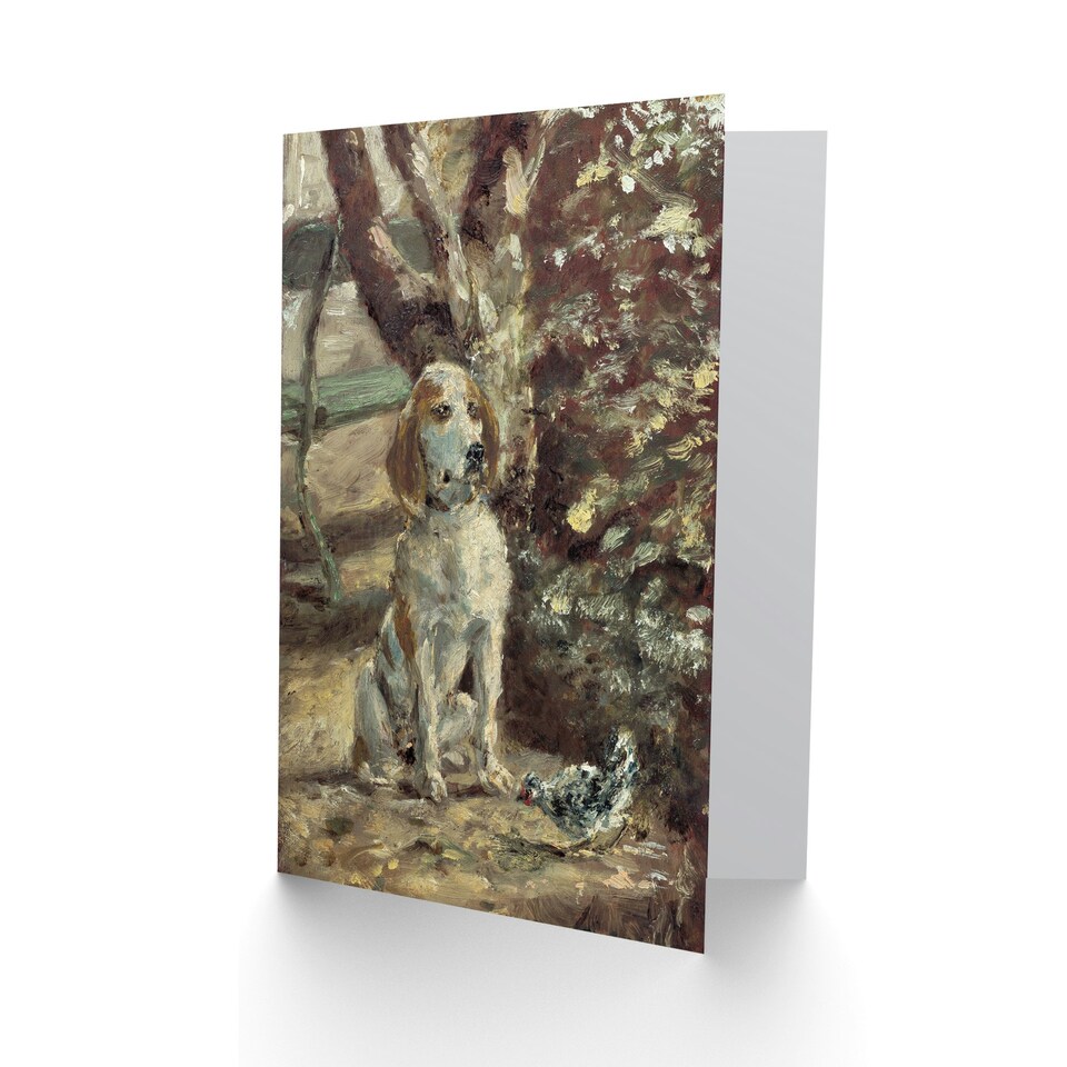 image 1 of Toulouse Lautrec Art Card The Artists Dog Fleche