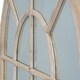 image 2 of Washed Wood Arched Window Mirror - Glass - L2 x W135 x H90 cm - Brown